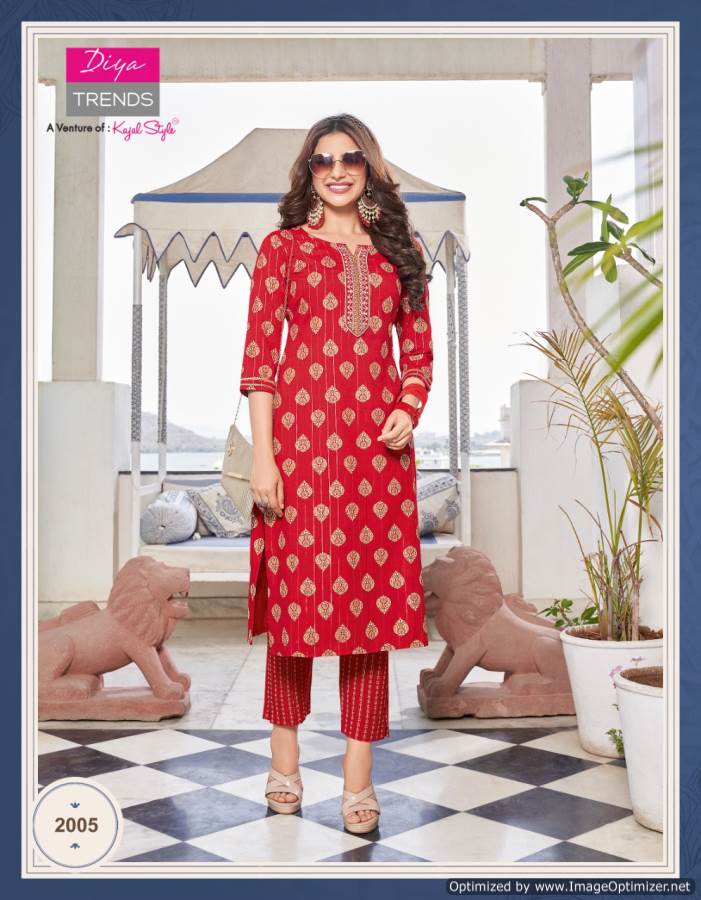 Celebration 2 Fancy Designer Ethnic Wear Rayon Kurti With Bottom Collection
